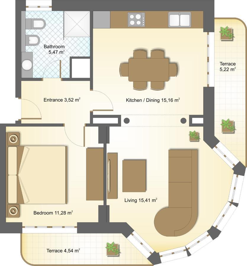 Campos Comfort Leilighet Málaga